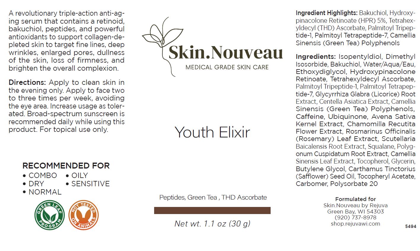 Skin.Nouveau - Youth Elixir