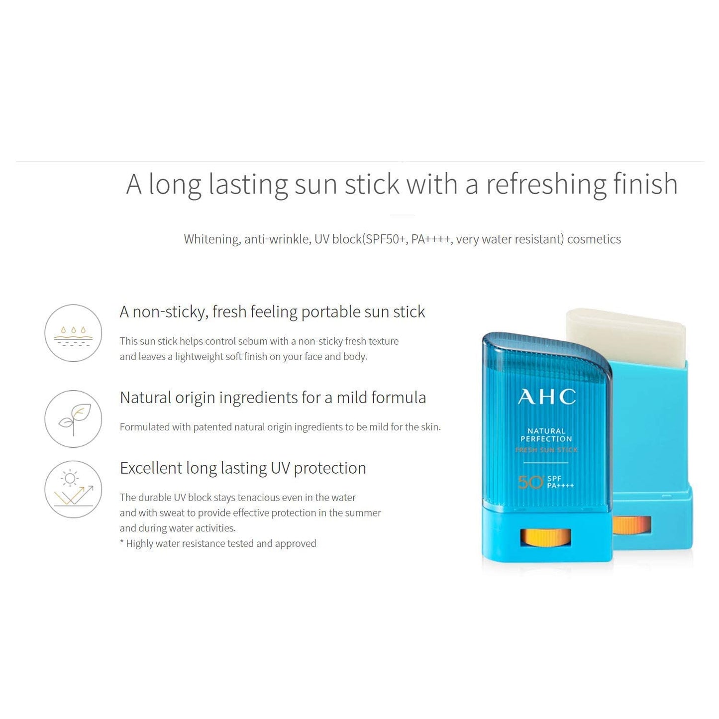 AHC Natural Perfection Fresh Sun Stick SPF 50+/PA++++