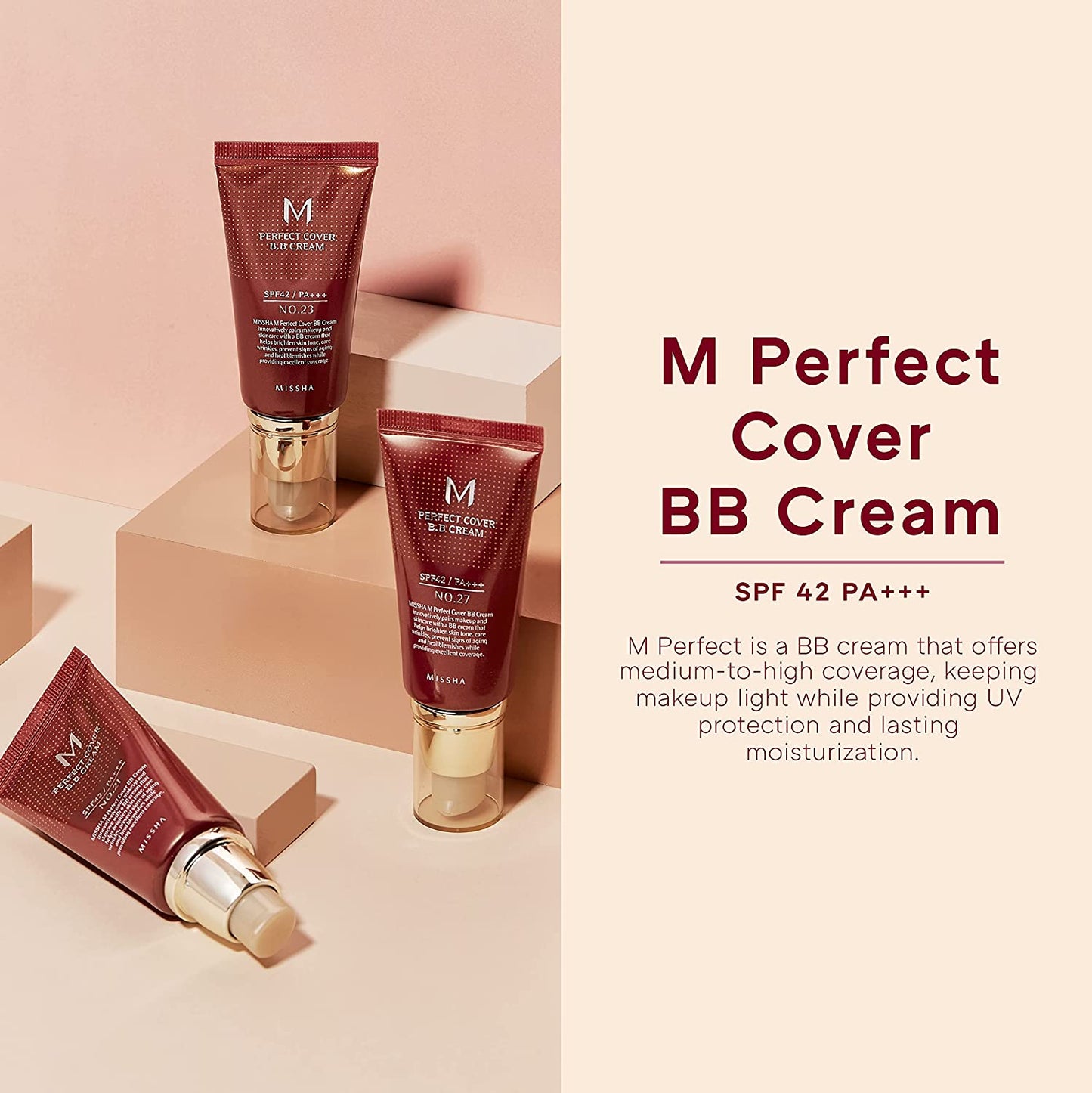 MISSHA - M Perfect Cover BB Cream SPF42 PA+++ [ #21 Light Beige]