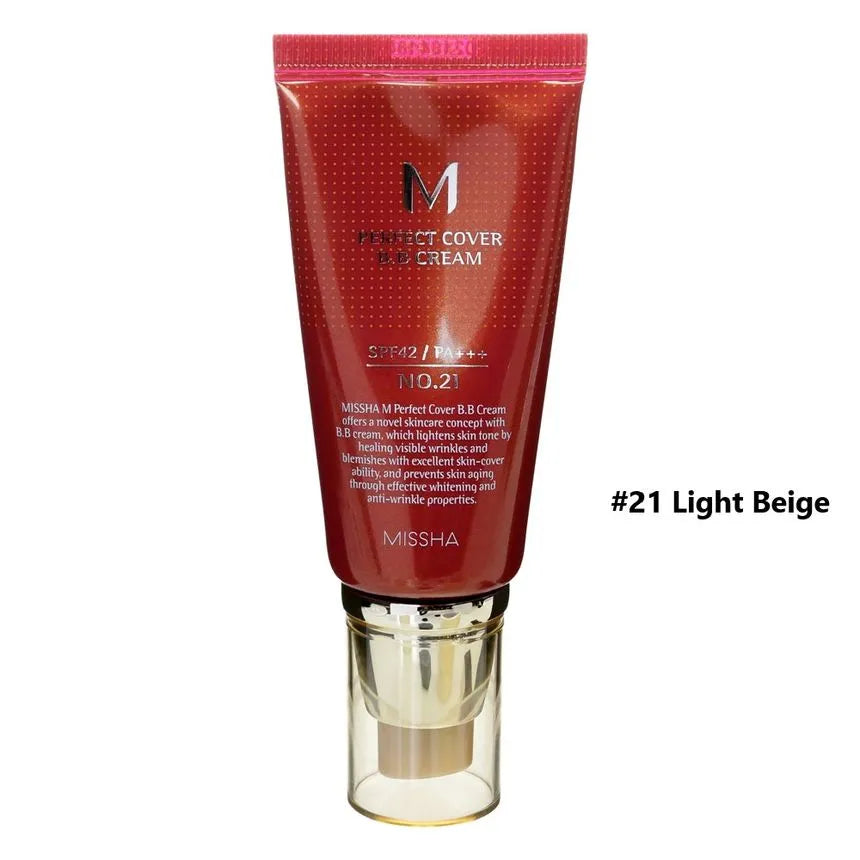 MISSHA - M Perfect Cover BB Cream SPF42 PA+++ [ #21 Light Beige]